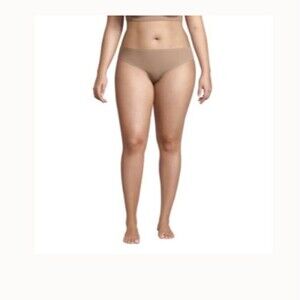 lands end 3x bikini panties clay bisque 2 pair new beige nude tan underwear xxxl